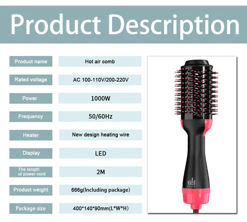 Hair Dryer , Volumizer Hot Air Brush & Ultimate Hair Designer