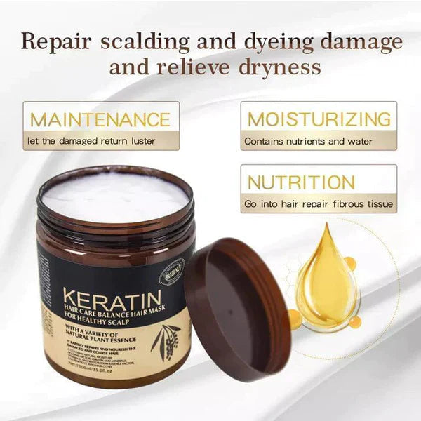 KERATINE HAIR MASK - HAIR STRAIGHTENING CREAM